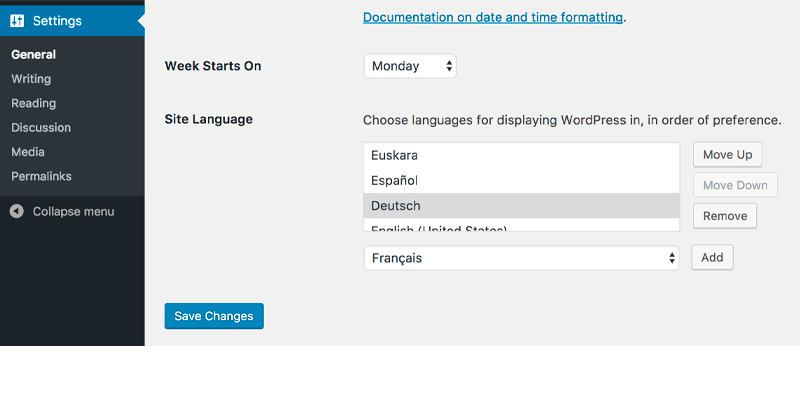 Preferred choice Language